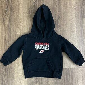 NHL Carolina Hurricanes Hockey Black Hoodies Sweatshirt Size 2T